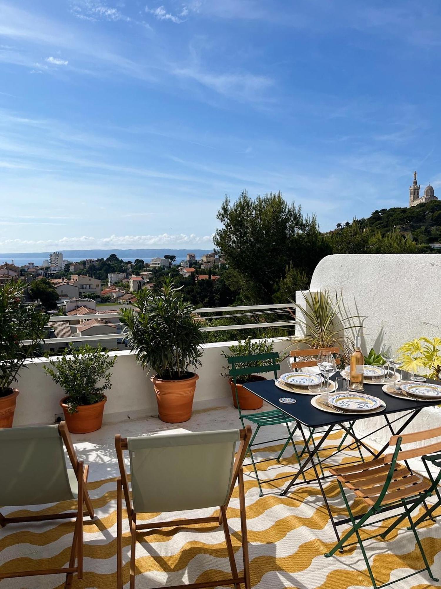Charmant Studio-Terrasse Vue Mer Marseille Extérieur photo